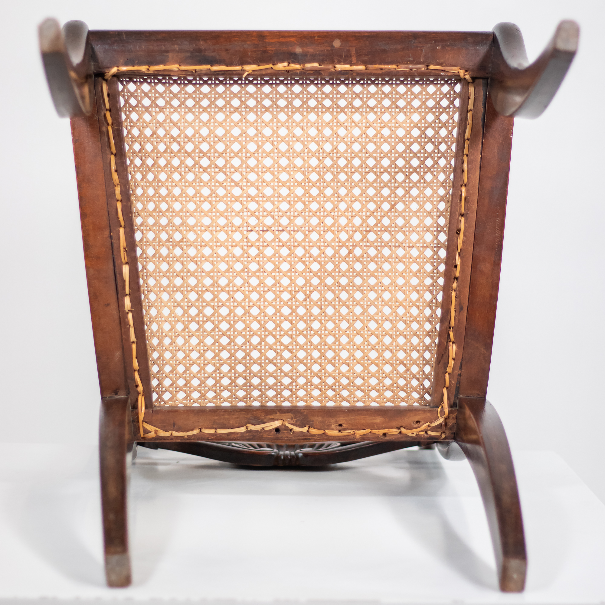 Set of Six Early 19th Century English Regency Period Faux Rosewood Chairs with Brass-Inlaid Tablet Cresting Rails, Circa 1810-20 - Image 4