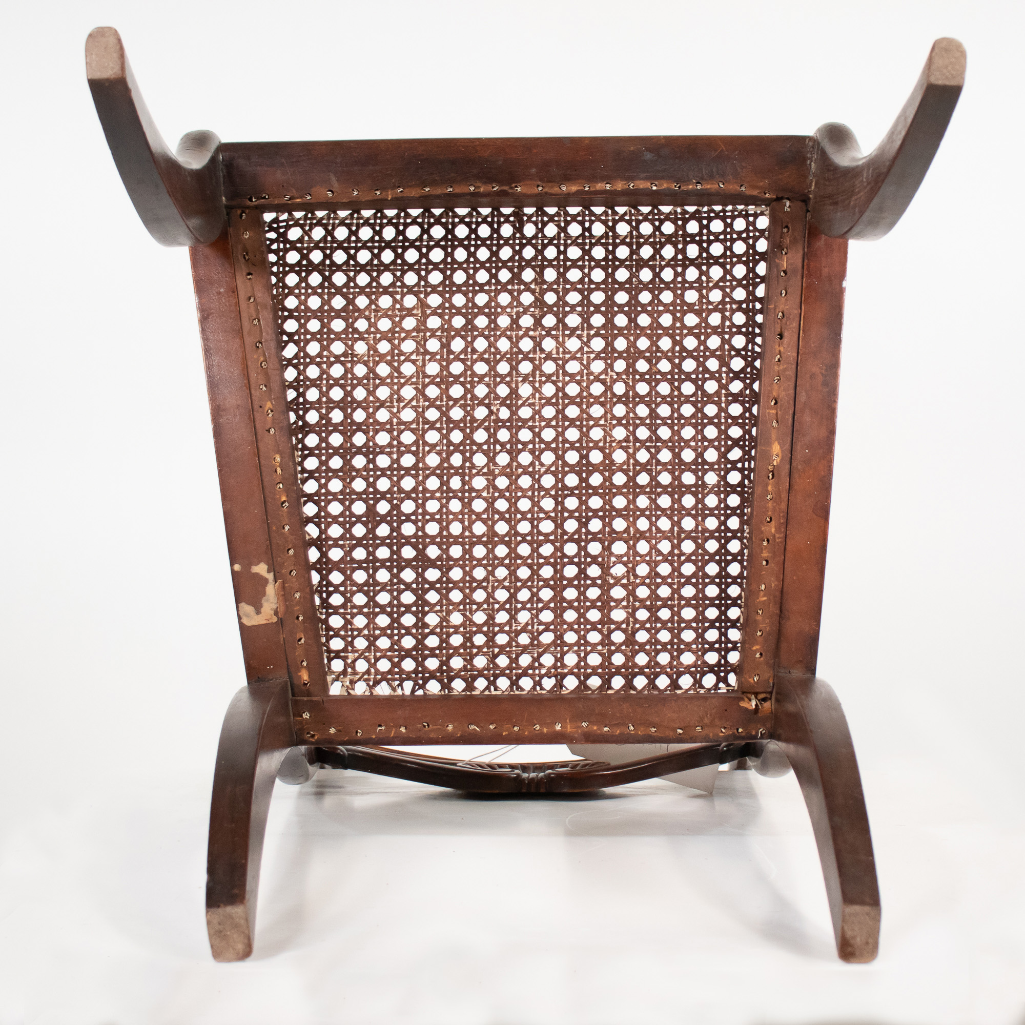 Set of Six Early 19th Century English Regency Period Faux Rosewood Chairs with Brass-Inlaid Tablet Cresting Rails, Circa 1810-20 - Image 6