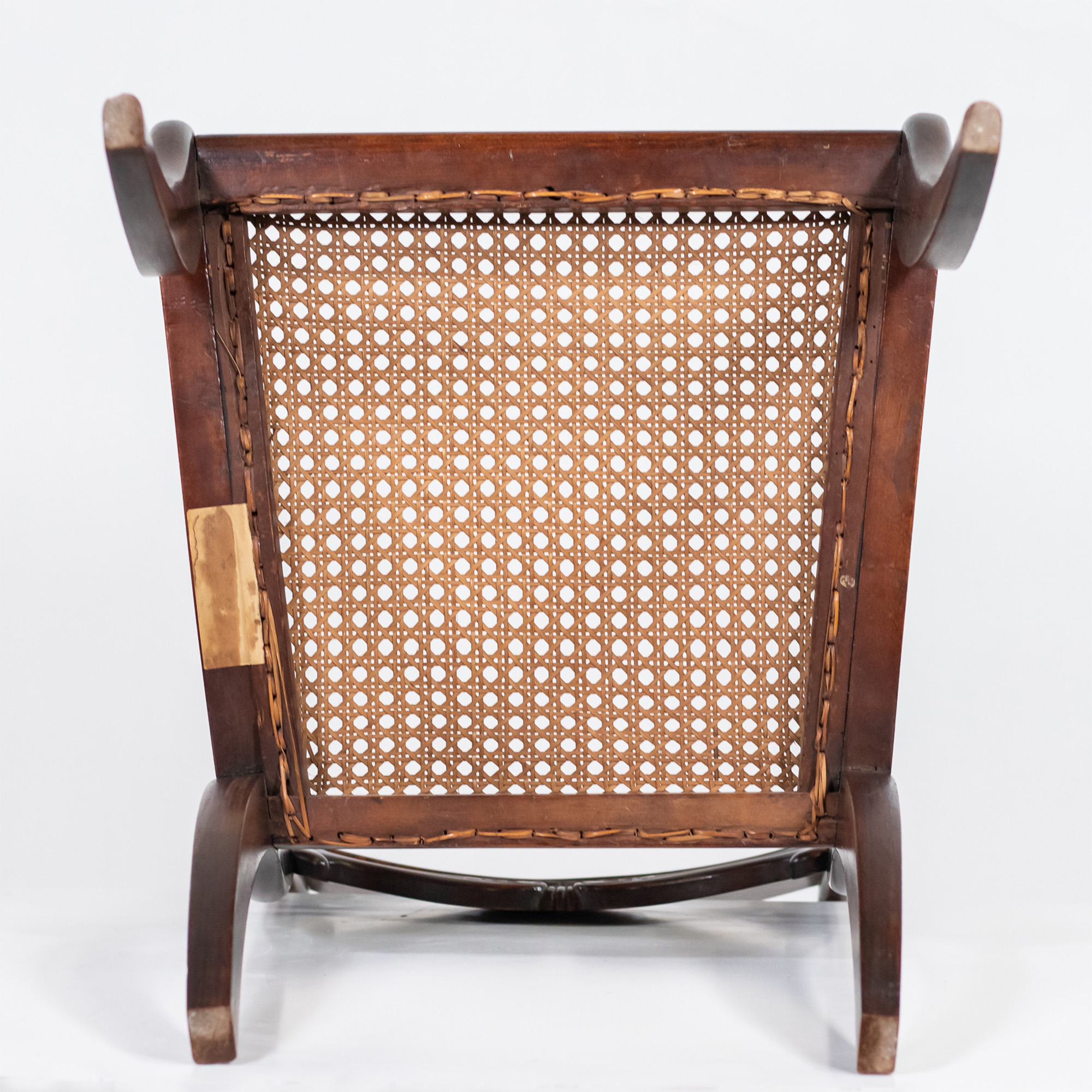 Set of Six Early 19th Century English Regency Period Faux Rosewood Chairs with Brass-Inlaid Tablet Cresting Rails, Circa 1810-20 - Image 8