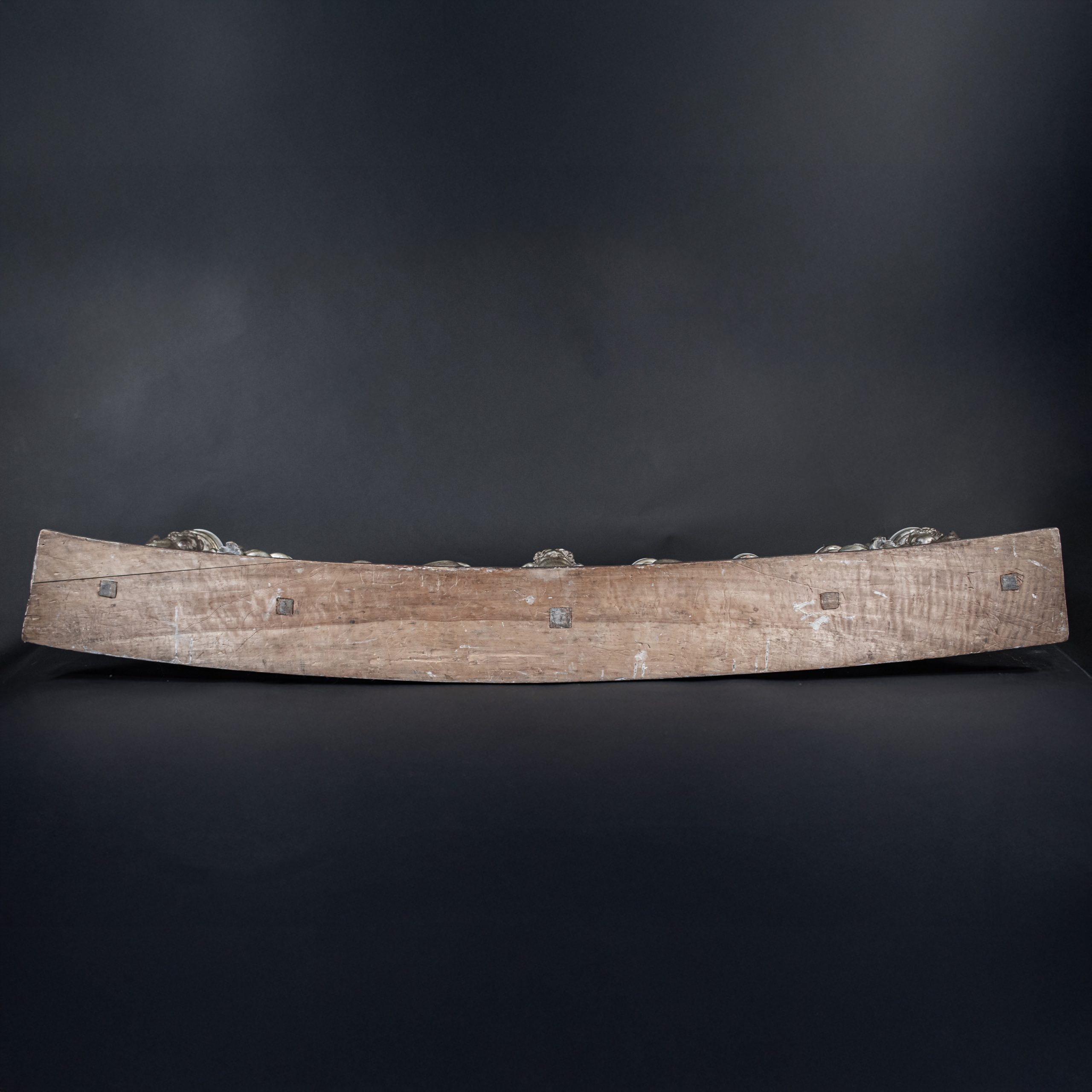 Large 19th Century Italian Rococo Revival Silver‑Leaf Carved Wood Altar Candelabra - Image 20