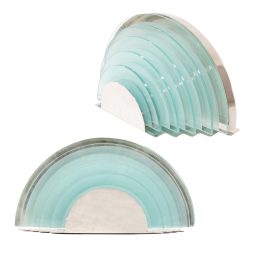 Pair of Large Mid-Century Art Deco-Style Wall Sconces, Reminiscent of Jean Perzel (French, 1880–1993)